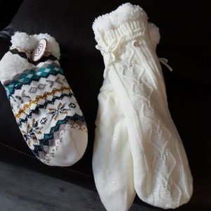 Faux Fur socks and Summer Dress